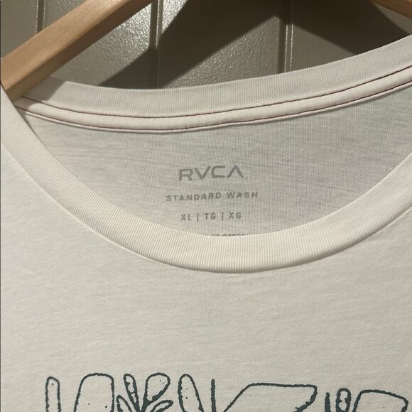 RVCA White Graphic Shirt XL - Picture 4 of 4